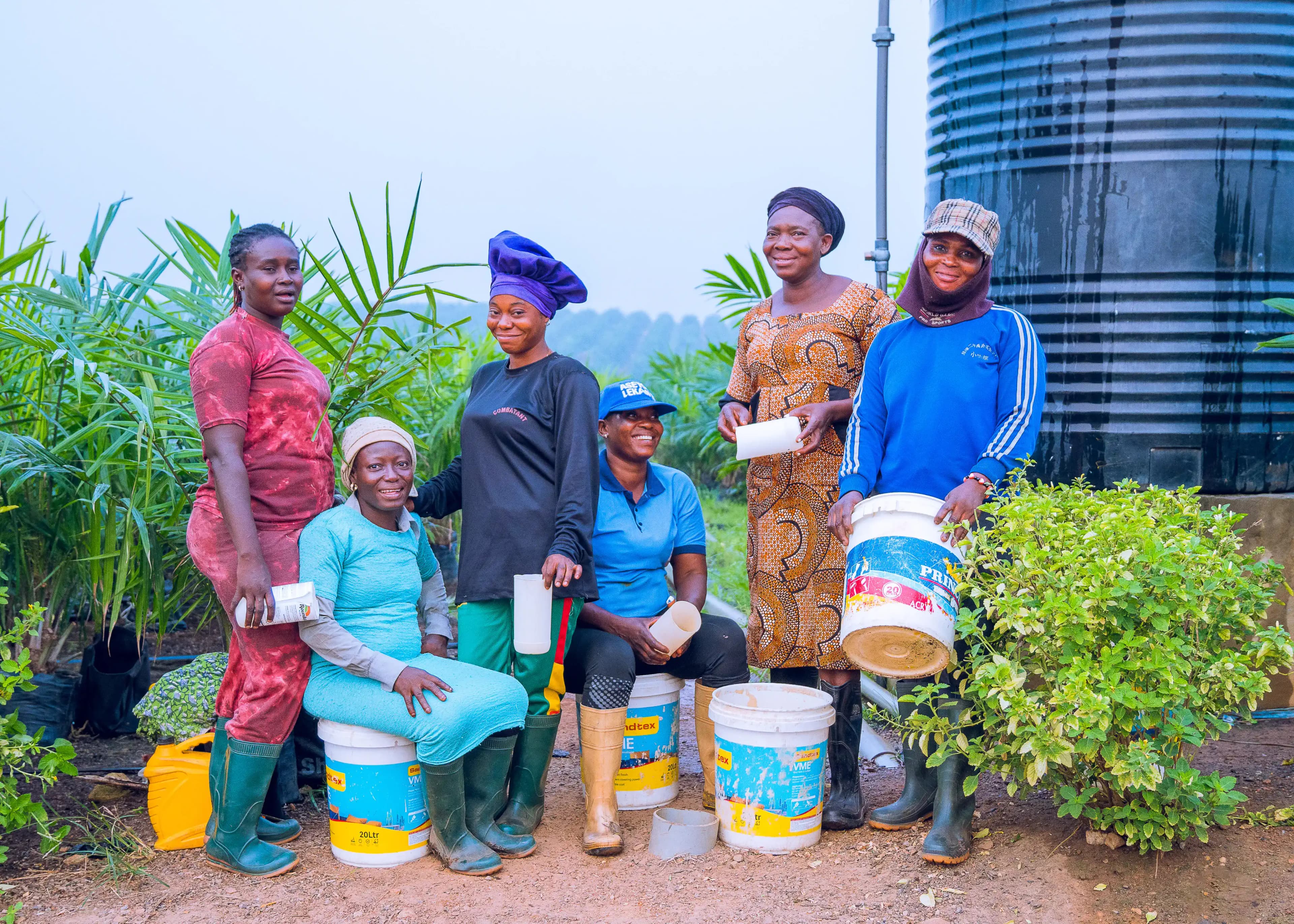 JB Farms workforce at plantation