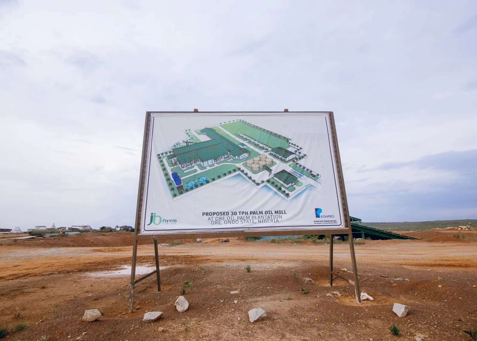 JB Farms industrial palm oil mill in Ore, Ondo State